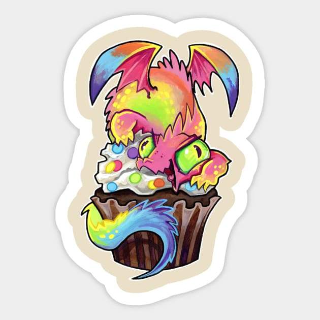 Cupcake dragon pastel sir hissalot Sticker by BiancaRomanStumpff